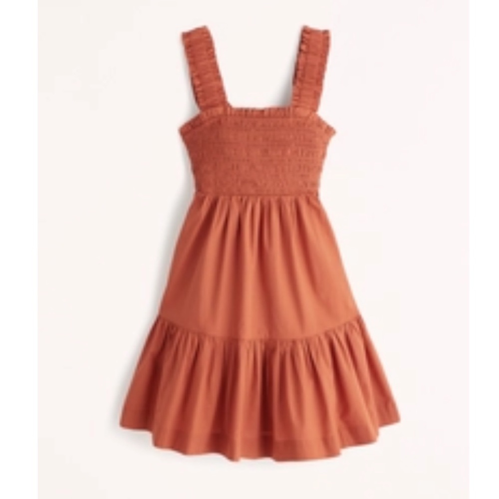 NWT Abercrombie Smocked Bodice Easy Mini Dress